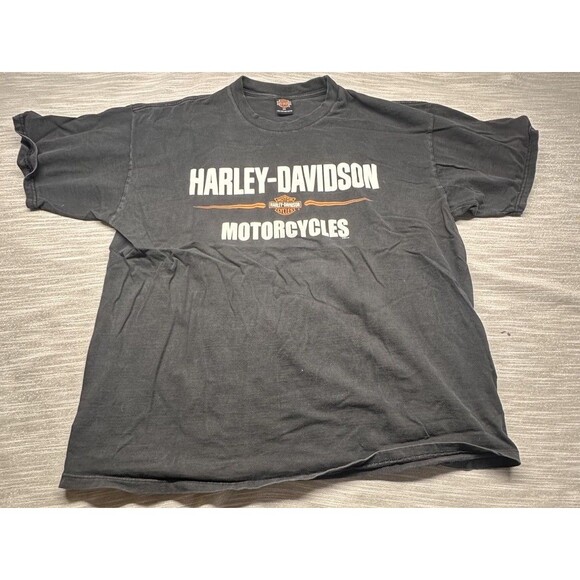 VINTAGE 2002 HARLEY-DAVIDSON LAS VEGAS NEVADA BLACK SHIRT! SIZE 3XL GRAPHIC TEE - Picture 1 of 4